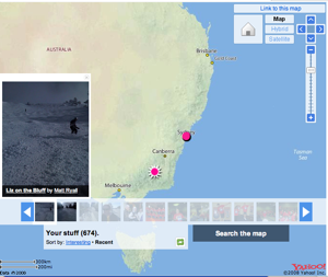 Flickr map screenshot
