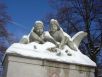 Snow-covered angels